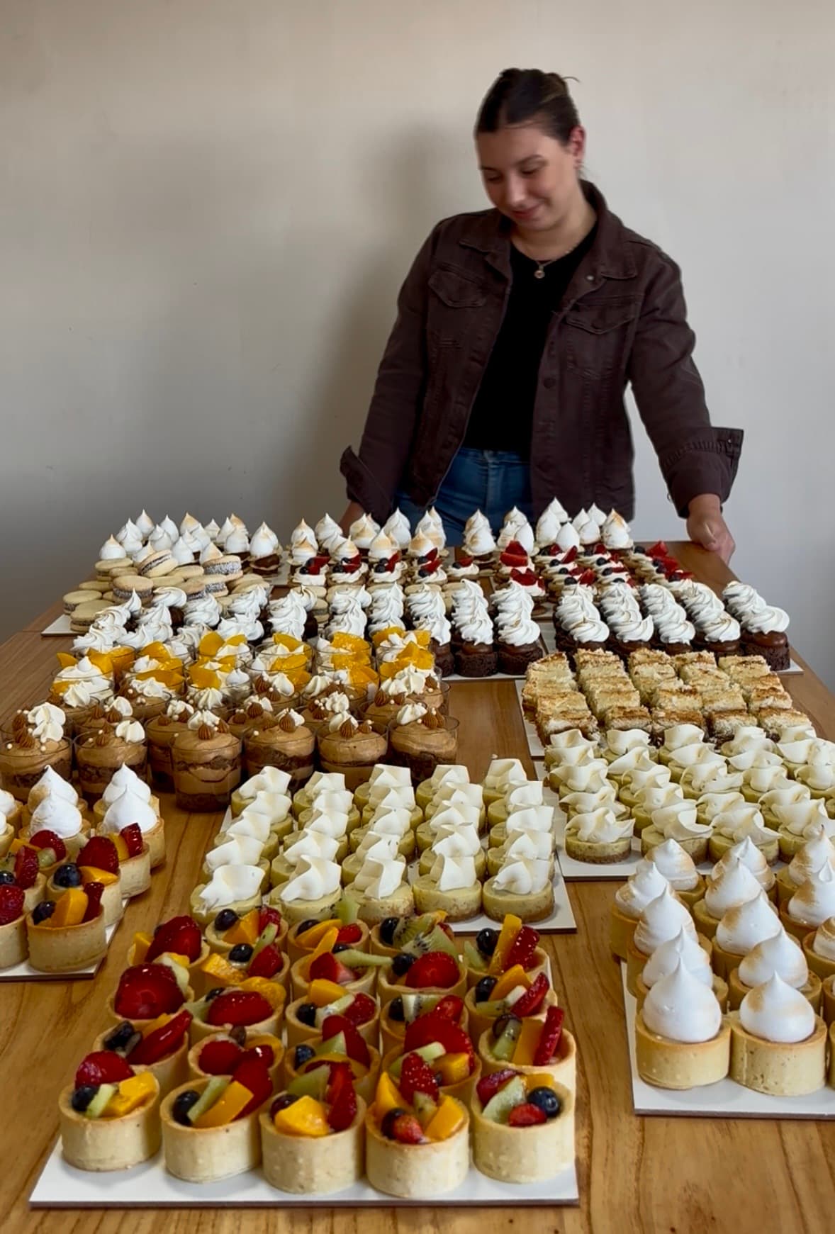 Mesa dulce preparada por Lupin